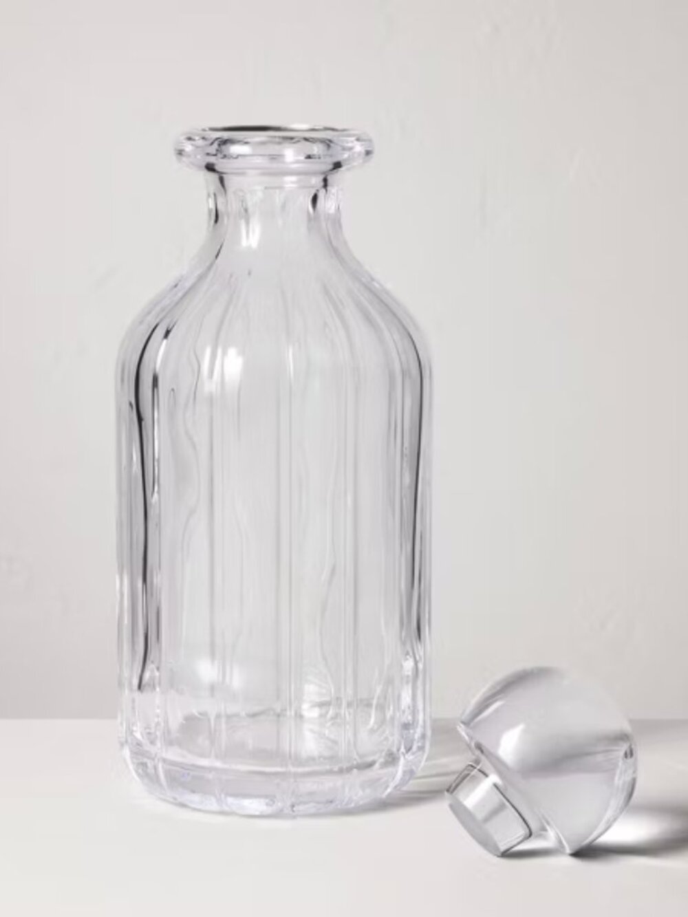 Hearth & Hand with Magnolian 25 oz Glass Clear Decanter with Lid - Clear